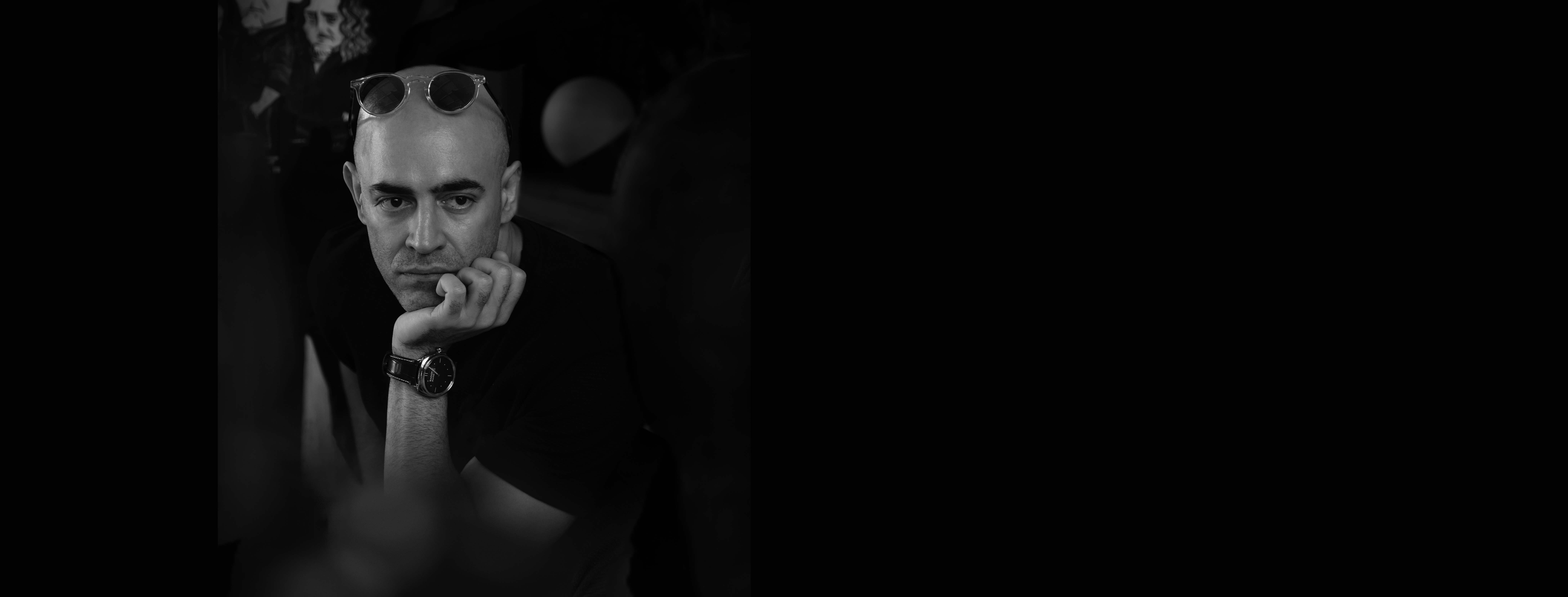 Ben Fahimnia overlooking a city